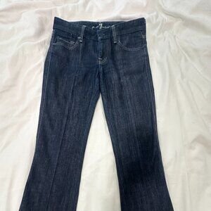 7 For All Mankind A Pocket Bootcut Dark Wash Jeans